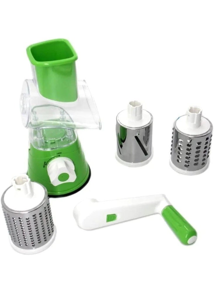 Denix Multifunctional rotary vegetable slicer and grater, vegetable grater and food slicer for the kitchen, dishwasher safe, suitable for slicing vegetables such as cucumbers, zucchini, carrots, and potatoes. - Image 1